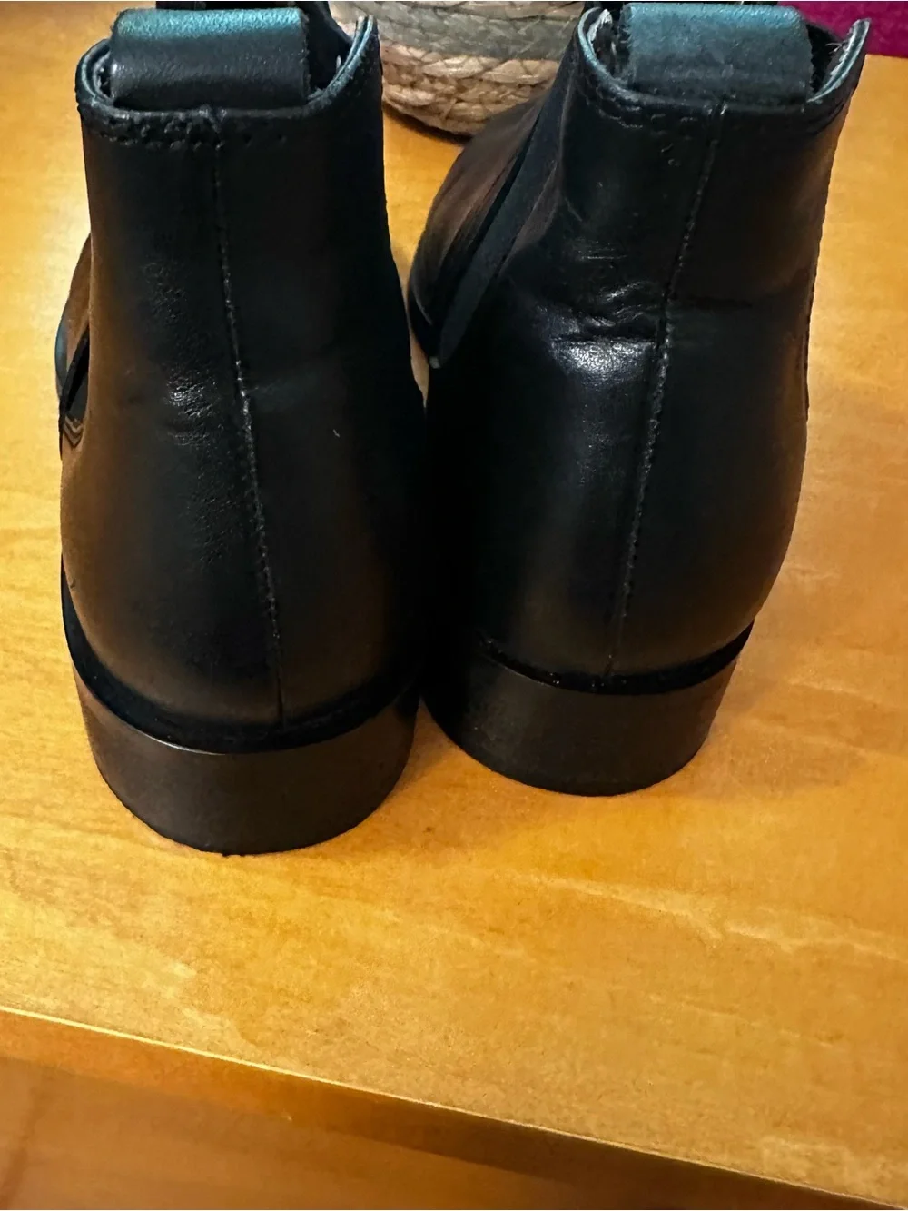 Topshop Black Leather Chukka Boots for Men